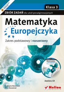 Okładka książki Matematyka Europejczyka LO 3 zb. zadań ZPR Helion