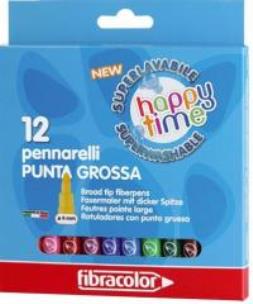 Opakowanie Mazaki Happy time 4 mm 12 kol. FIBRACOLOR