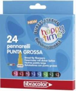 Opakowanie Mazaki Happy time 4 mm 24 kol. FIBRACOLOR