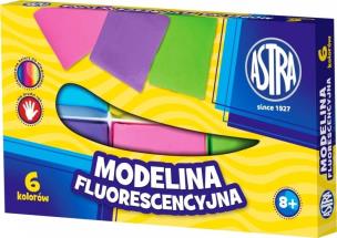 Opakowanie Modelina fluorescencyjna 6 kolorów ASTRA
