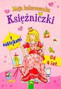 Okładka książki Moja kolorowanka z naklejkami - Księżniczki