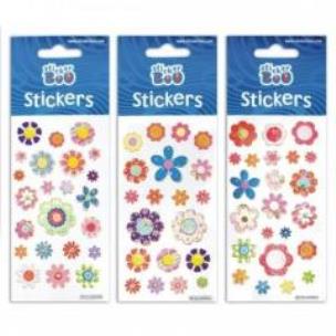 Opakowanie Naklejki Sticker BOO silver kwiatki