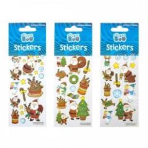 Opakowanie Naklejki Sticker BOO silver święta