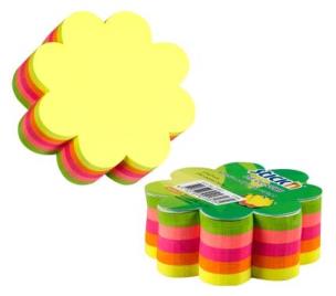 Okładka książki Notes kwiatek mix 5 kolorów neon 250 kart.