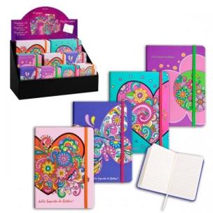 Opakowanie Notes z gumką A5 Kwiaty