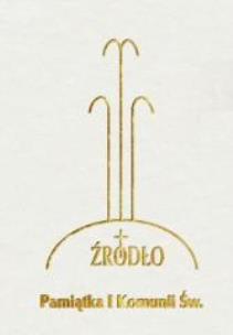 Okładka książki Pamiątka I Komunii Św. Źródło - modlitewnik biały