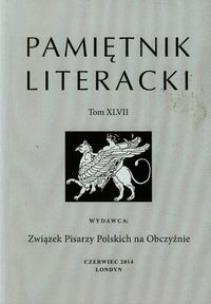 Opakowanie Pamiętnik Literacki t.XLVII