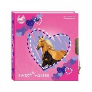 Opakowanie Pamiętnik z kluczykiem konie