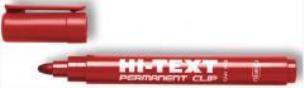 Opakowanie Permanent 641/PB Clip OKR czerwony(12 szt) HI-TEXT