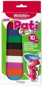 Opakowanie Plastelina Pati 10 kolorów x 30 gr. FIBRACOLOR