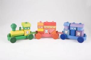 Opakowanie Pociąg układanka z klocków