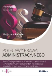 Okładka książki Podstawy prawa administracyjnego A.68.1