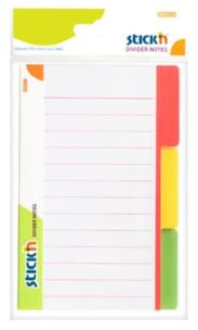 Okładka książki Przekładki samoprzylepne białe, 3 kolory indeksów