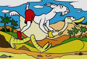 Opakowanie Puzzle 160 - Przygody Koziołka Matołka - Szalony..