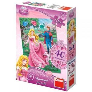 Opakowanie Puzzle 200 Diamond Puzzle Śpiąca Królewna DINO