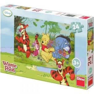 Opakowanie Puzzle 24 Kubuś Puchatek na kwitnącej łące DINO