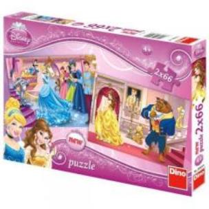 Opakowanie Puzzle 2x66 Disney Księżniczki DINO