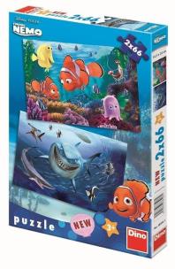 Opakowanie Puzzle 2x66 Gdzie jest Nemo DINO