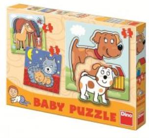 Opakowanie Puzzle 3,4,5 Baby Puzzle Zwierzęta DINO