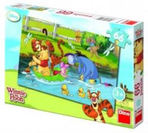 Opakowanie Puzzle 66 Kubuś Puchatek nad rzeką DINO