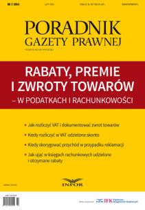Opakowanie Rabaty, premie i zwroty towarów - w podatkach i rachunkowości