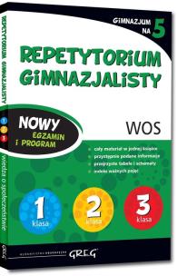 Okładka książki Repetytorium gimnazjalisty WOS GREG