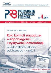 Opakowanie Rola kontroli zarządczej w zapobieganiu i wykrywaniu defraudacji w jednostkach sektora publicznego