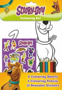 Opakowanie Scooby-Doo. Kolorowanki, naklejki, kredki