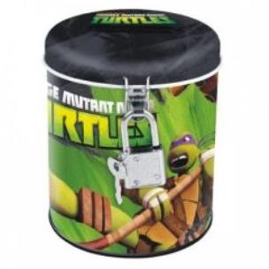Opakowanie Skarbonka metalowa Żółwie Ninja