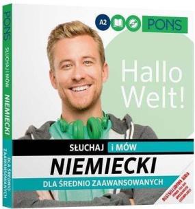 Okładka książki Słuchaj i mów Niemiecki dla średnio zaawan. PONS