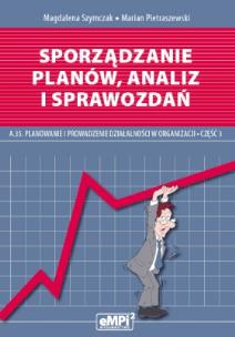 Okładka książki Sporządzanie planów analiz i sprawozdań A.35 Podręcznik Część 3