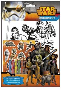 Opakowanie Star Wars Rebels. Kolorowanki, naklejki, kredki
