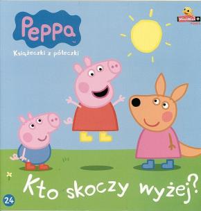 Okładka książki Świnka Peppa. Książeczki z.. 24 Kto skoczy wyżej?