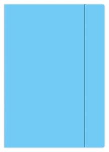 Opakowanie Teczka z gumką A4+ Fluo niebieska (10szt)