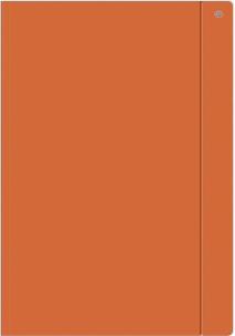 Opakowanie Teczka z gumką A4+ jednokolorowa pomarańcz (10szt)