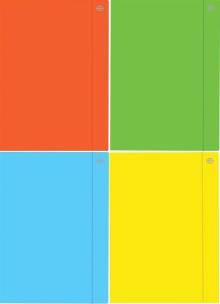 Opakowanie Teczka z gumką A5+ Fluo (10szt)