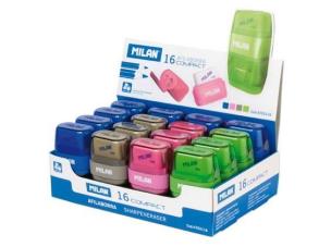 Opakowanie Temperówko-Gumka Compact (16szt) MILAN