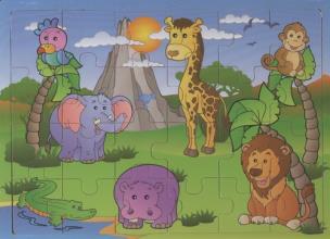 Opakowanie Układanka drewniana Afryka 24