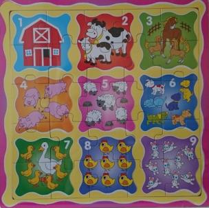 Opakowanie Układanka drewniana Cyferki 25