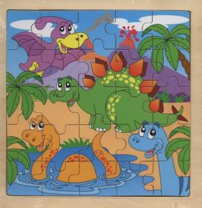Opakowanie Układanka drewniana Dinozaury 25