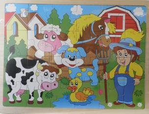 Opakowanie Układanka drewniana Farma 24