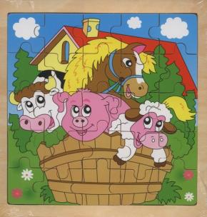 Opakowanie Układanka drewniana Farma 25