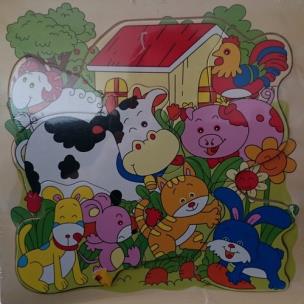 Opakowanie Układanka drewniana Zwierzęta wiejskie 8