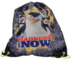 Opakowanie Worek szkolny  Pingwiny z Madagaskaru