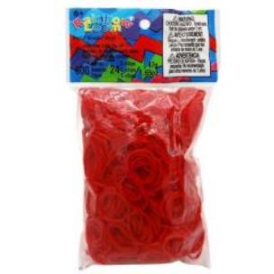 Opakowanie Żelowo czerwone Gumki Rainbow Loom &reg;