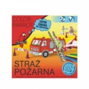 Opakowanie Zestaw kreatywny 3D do kolorowania straż pożarna