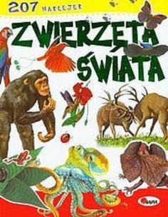 Okładka książki Zwierzęta świata - 207 naklejek