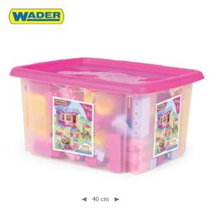 Okładka książki 41280 Klocki 132 elem. w pojemniku - Zestaw dla dziewczynek