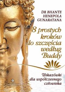 Okładka książki 8 prostych kroków do szczęścia według Buddy