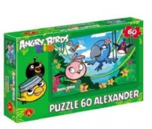 Okładka książki Angry Birds Rio. Puzzle 60 - Pachnąca dżungla ALEX